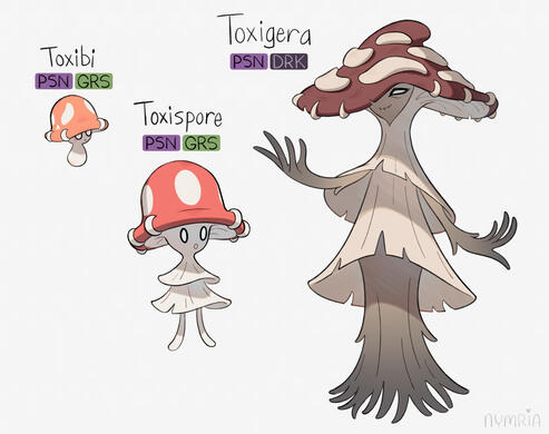 Mushroom fakemon design